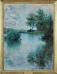 O Sena em Vetheuil (óleo sobre tela)