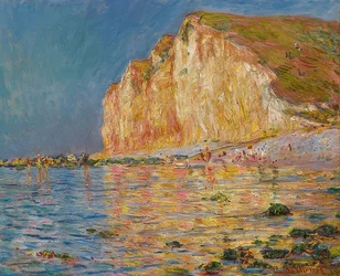 Les Petites-Dalles na maré baixa. 1884