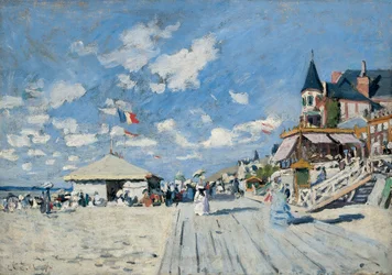 Na praia de Trouville, 1870