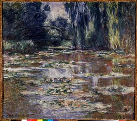 Petite pont a Giverny Painting de Claude Monet (1840-1926) 1905 Sun. 0,9x1 m Colecção privada - Pequena ponte em Giverny. Pintura de Claude Monet (1840-1926)