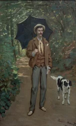 Retrato de Victor Jacquemont com o guarda-sol