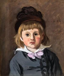 Retrato de Jean Monet com um chapéu de pompom