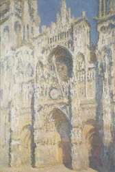 Catedral de Rouen em plena luz do sol: harmonia em azul e ouro, 1894