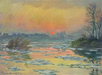 Pôr do sol sobre o Sena, 1880