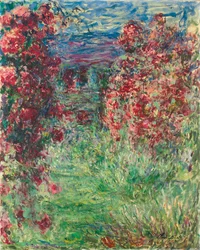 A casa em Giverny sob as rosas, 1925