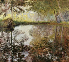 O lago de Montgeron, França