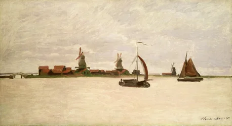 O porto exterior em Zaandam, 1871