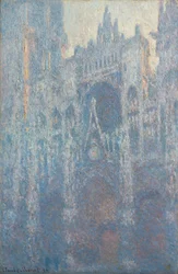 O Portal da Catedral de Rouen na luz da manhã