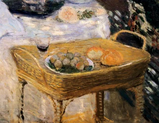 O almoço, painel decorativo mostrando o jardim de Monet em Argenteuil 9detail)