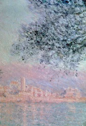 Vista de Antibes, detalhe, 1888