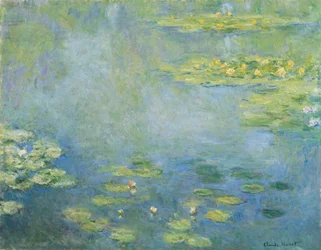 Lírios de água (óleo sobre tela)