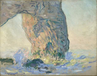 Ondas no Manneporte, por volta de 1885 (óleo sobre tela)