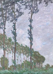 Efeito do vento, Série dos álamos, 1891
