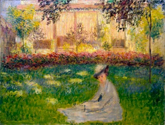 Mulher num jardim, 1876