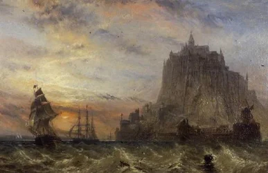 Mont Saint Michel, Normandia