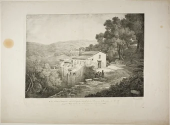 Vista de um Convento no Sítio da Casa de Horácio