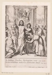 Curar o homem coxo e a mulher torta no sábado
Miracula Domini Nostri Jesu Christi (título da série)
Milagres de Cristo (título da série)
