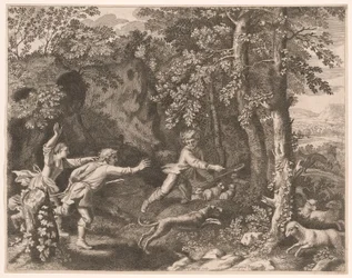 A caça ao lobo, Prato 5 de Pastorales