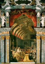A comunhão de Carlos II de Espanha (pintura sobre tela)