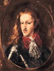 Retrato de Carlos II (1661-1700) Rei de Espanha. Pintura de Claudio Coello (1642-1693)
