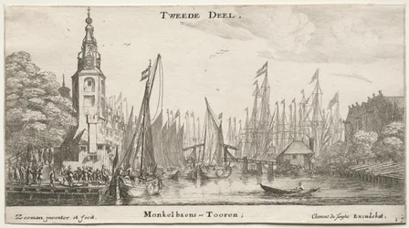 Vários navios e vistas de Amsterdã (Verscheÿde Schepen en Gesichten van Amstelredam), Parte II: Canal perto de Amsterdã e Torre de Monkel