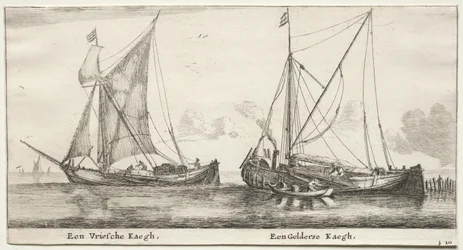 Vários navios e vistas de Amsterdã (Verscheÿde Schepen en Gesichten van Amstelredam), Parte II: A Frisian Bilander. A Geldersche Bilander