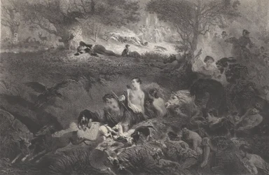 Sonhos de caça, 1858.