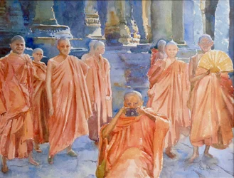 Apanhar o artista a trabalhar, 2000 (aguarela)