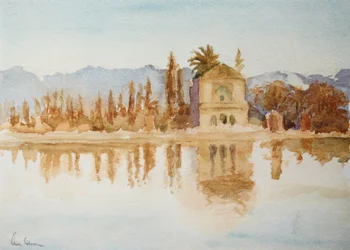 Menara, pôr do sol, 2000 (aguarela)