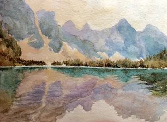 Lago Moraine (2), 2015 (aguarela)