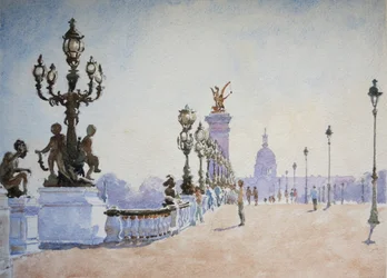 Pont Alexandre III, Paris, 2007 (aguarela)