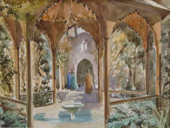 Riade, Dar Si Said, Marraquexe, 2000 (aguarela)