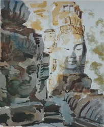 O Bayon - A bondade amorosa, 2000 (aguarela)