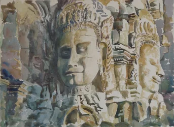 O Bayon: Amanhecer - Bondade amorosa e equanimidade, 2000 (aguarela)