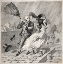 Bambochades: Você vê que meu barômetro é lindo! ... é um período rico para ..., 1841.