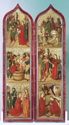 A lenda de Santa Margarida, altar do convento de Santa Madalena em Estrasburgo