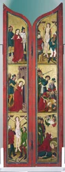 A lenda de Santa Margarida, altar do convento de Santa Madalena em Estrasburgo