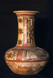 Jarra com gargalo alto, fase Early Cocle, 700-800 dC (cerâmica)