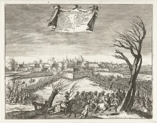 Ataque e captura de Coevorden em 30 de Dezembro de 1672
Conquista de Coevorden e Deßelfs Casteel (título sobre o objecto)