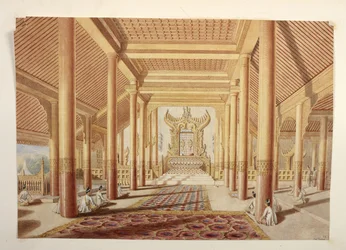 Câmara do Trono e audiência no palácio de Amarapura