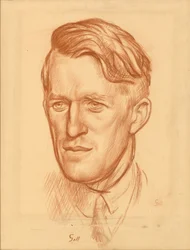 TE Lawrence (giz vermelho no papel)