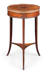 Mesa ocasional incrustada vitoriana, c.1880 (jacarandá e marfim)