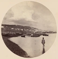A Chiaia e Santo Elmo da Mergellina, Nápoles,c. 1863 (foto)