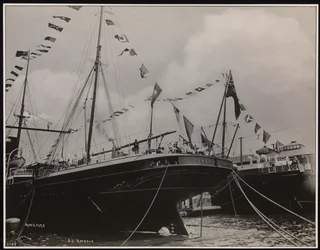 S.S. "Umbria" na doca, c.1897 (foto a p/b)