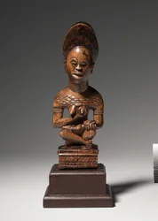 Figura de mãe e filho, meados ao final de 1800