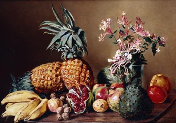Ainda vida com abacaxis, 1908