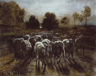 Rebanho de Ovelhas, ou O Regresso do Rebanho (óleo sobre tela)