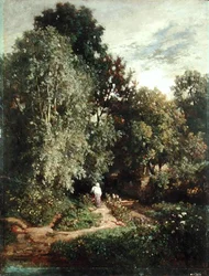 Caminho em uma Pequena Madeira, início da década de 1860 (óleo sobre tela)