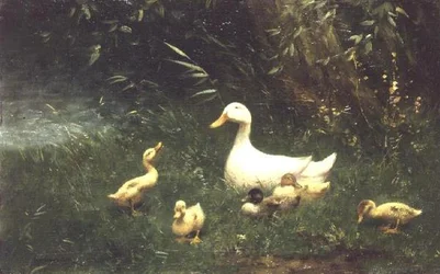 Patos (óleo sobre tela)