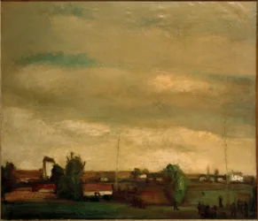 Aldeia e tiro com arco